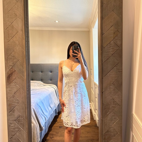 White Lace Dress by Guess - Picture 3 of 6